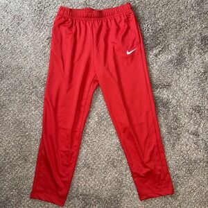 Nike Boys Red Track/Sweatpants Tapered Leg Size XL E0067